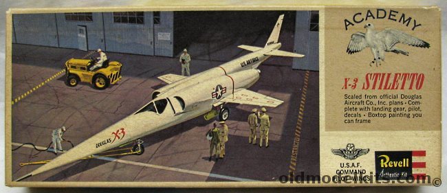 Revell 1/65 Douglas X-3 Stiletto Research Aircraft, H122-100 plastic model kit